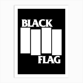 Black Flag band music 1 Art Print