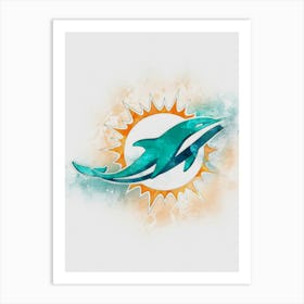 Miami Dolphins Painting Art Print