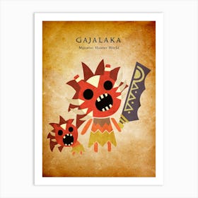 Gajalaka Vintage Art Print