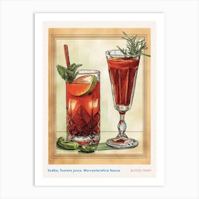 Art Deco Bloody Mary 1 Poster Art Print