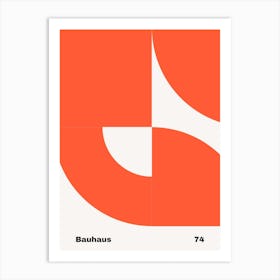 Geometric Bauhaus Poster 74 Art Print