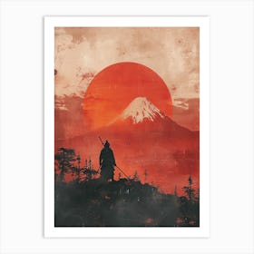 Fuji's Lament: Samurai 3 Art Print