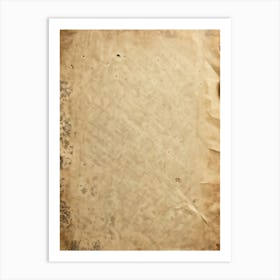 Antique Paper Exhibiting A Rustic Pattern Aged Sepia Tones With Gentle Creases And Worn Edges Hint (3) Art Print