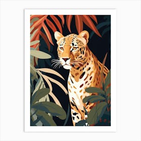 Leopard In The Jungle 23 Art Print