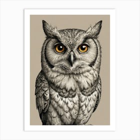 Owly! Art Print