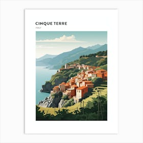 Cinque Terre Italy 2 Hiking Trail Landscape Poster Art Print