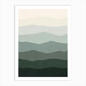 Minimal Waves 140 Art Print