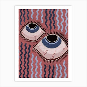 Eye Roll Art Print