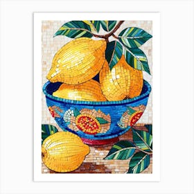 Lemons In A Bowl 1 Art Print