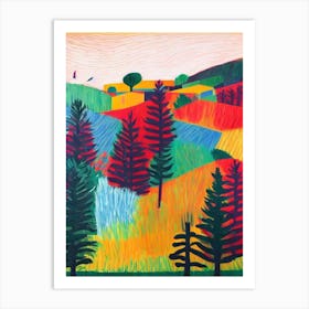 Peneda Abstract Colourful Art Print