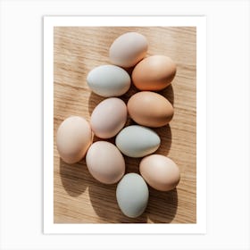 Eggs On A Table 1 Art Print