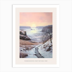 Dreamy Winter National Park Poster  Pembrokeshire Coast National Park United States 2 Art Print