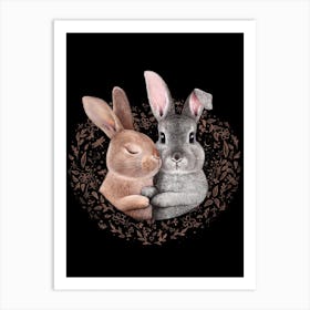 Rabbit Love Art Print