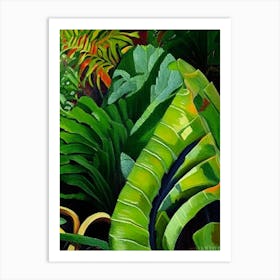 Tongue Fern Cézanne Style Art Print