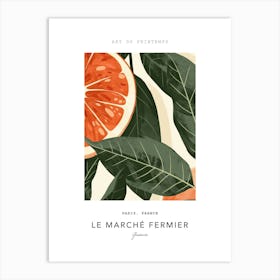 Guava Le Marche Fermier Poster 4 Art Print