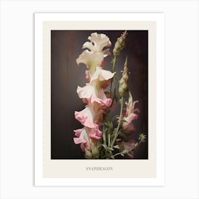 Floral Illustration Snapdragon Poster Art Print