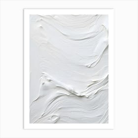 White Paint Texture 2 Art Print