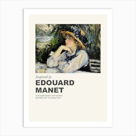 Museum Poster Inspired By Edouard Manet 2 Art Print