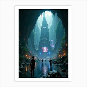 Futuristic City 3 Art Print