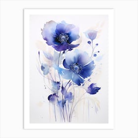 Blue Poppies 2 Art Print