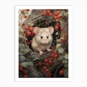 Adorable Chubby Foraging Possum 4 Art Print