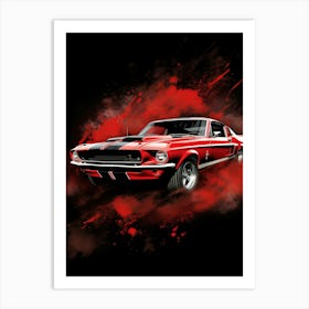 Ford Mustang 18 Art Print