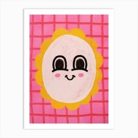 Kawaii Sun Art Print