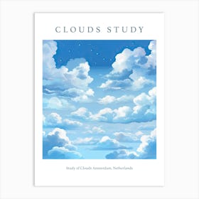 Study Of Clouds Amsterdam, Netherlands Art Print