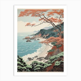  San In Coast In Tottori, Ukiyo E Drawing 2 Art Print