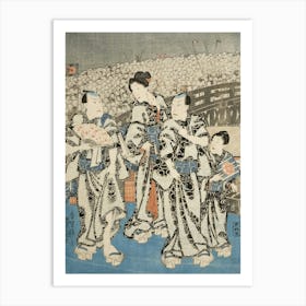 Summer Celebration In Edo By Utagawa Kunisada Art Print