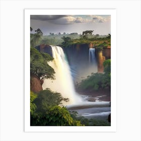 Murchison Falls, Uganda Realistic Photograph (1) Art Print