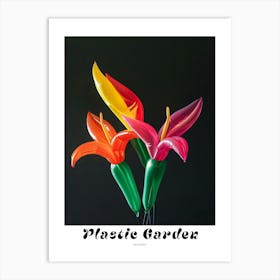 Bright Inflatable Flowers Poster Heliconia 1 Art Print