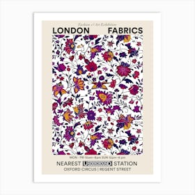 Poster Aster Amaze London Fabrics Floral Pattern 7 Art Print