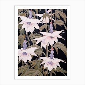 Flower Illustration Lobelia 2 Art Print