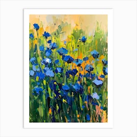 Blue Cosmos 1 Art Print