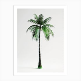 Palm Tree Pixel Illustration 3 Art Print