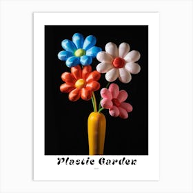 Bright Inflatable Flowers Poster Daisy 2 Art Print