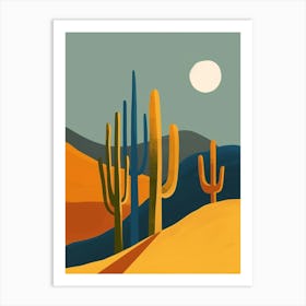 Chamaecereus Silvestrii Minimalist Abstract 2 Art Print