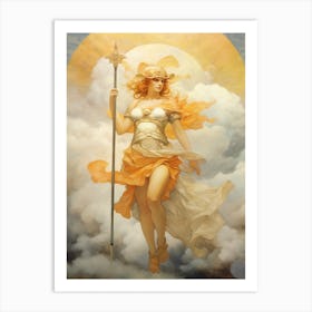 Athena Greek Goddess Painting 3 Art Print