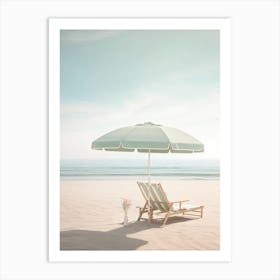Serene Beachscape Summer Photography Art Print