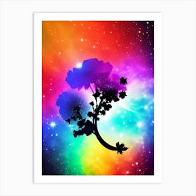 Flower In Space 16 Art Print