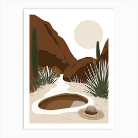 Cactus In The Desert 9 Art Print