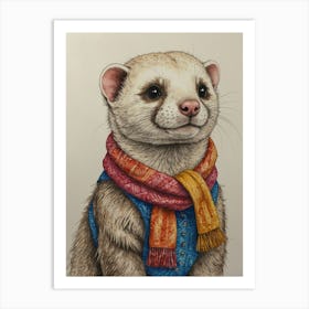 Ferret 7 Art Print