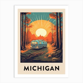 Vintage Travel Poster Michigan 3 Art Print
