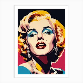 Marilyn Monroe Portrait Pop Art (11) Art Print