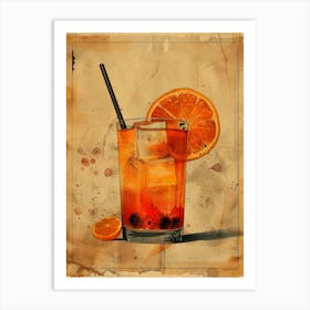 Orange Juice Cocktail 6 Art Print