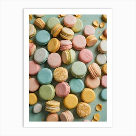 Pastel Macarons Art Print