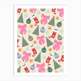 Cute Christmas Art Print