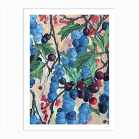 Blackcurrant Classic 2 Fruit Art Print