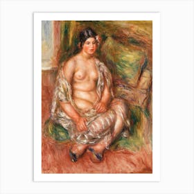 Seated Odalisque (1918), Pierre Auguste Renoir Art Print
